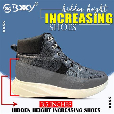 Men's 3.5 Inches / 9 cm Hidden Height Increasing Elevator Boots for Me ...