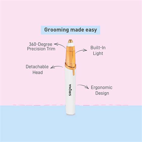 Buy SIRONA ELECTRONIC EYEBROW TRIMMER RAZOR - 1 UNIT Online & Get Upto ...