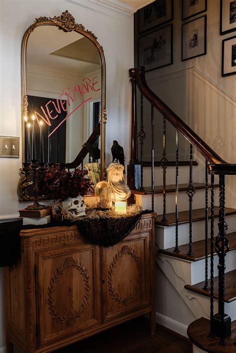 DIY Haunted House Halloween Decor in the Entryway - DESIGN IT. STYLE IT.