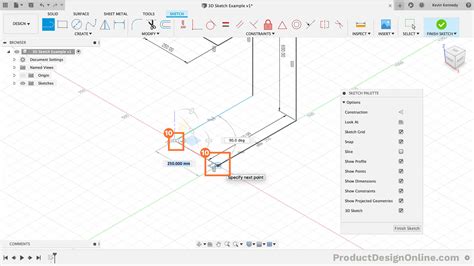 Introduction to 3D Sketching in Fusion 360 - Product Design Online