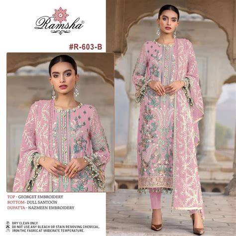 Ramsha R 603 Nx Pakistani Salwar Kameez Collection