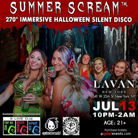 Summer Scream™ 270° Immersive Halloween Silent Disco Party @ Lavan ...