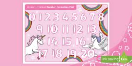 Dragon-Themed Number Formation Mat (Ages 5 - 6) - Twinkl