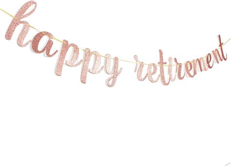 INNORU Glitter Happy Retirement Banner - for India | Ubuy
