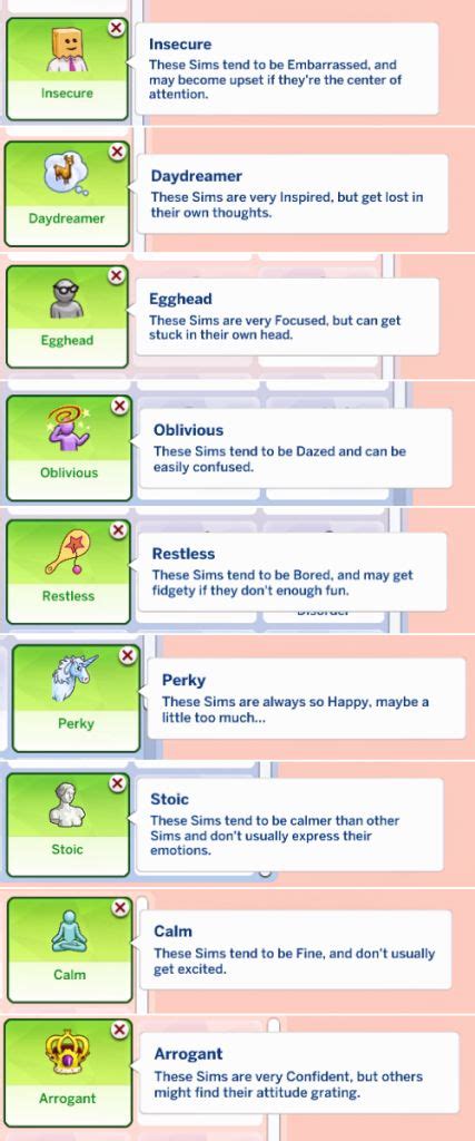 Custom Traits Sims 4 Mod 的图像结果