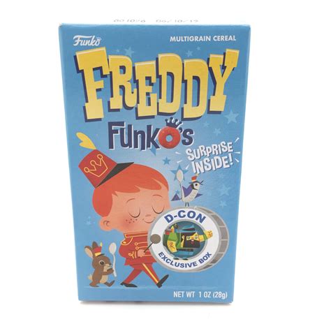 Freddy FunkO's D-CON Exclusive Small Cereal Box with Surprise Sticker ...