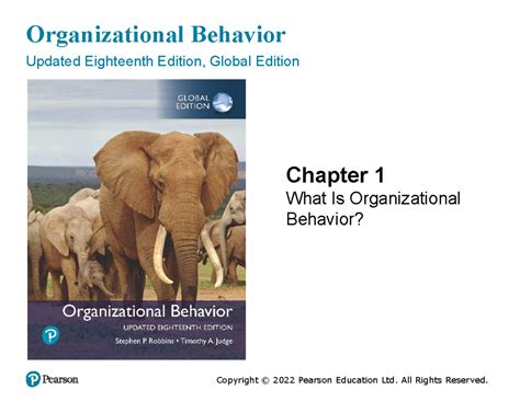 CH1 OB - Understanding Organizational Behavior in MBA Programs - Studocu