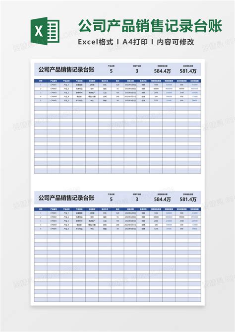 企业产品出库统计台账Excel模板下载_熊猫办公