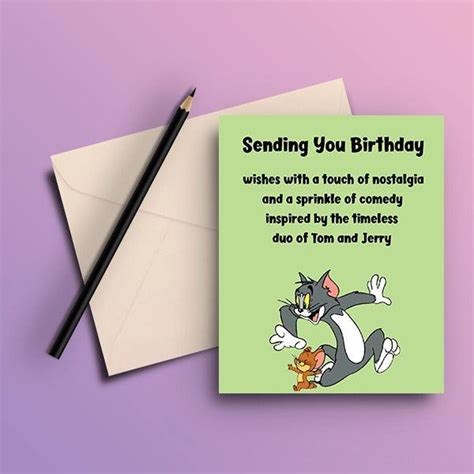 Tom and Jerry Happy Birthday Greeting Card – Crazygifts.in