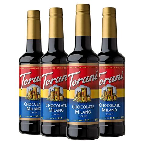 Torani Chocolate Milano Syrup Bottle, 4 X 750 ml : Amazon.in: Grocery ...