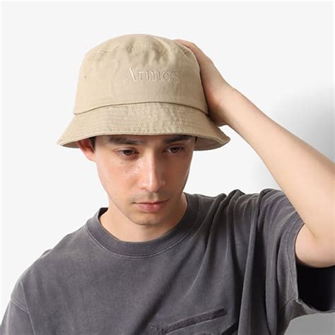 atmos Anglers Club Bucket Hat BEIGE（アトモス アングラーズ クラブ バケット ハット-ベージュ ...