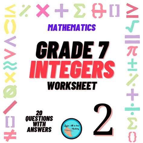 Integers Worksheets - Math Monks - Worksheets Library