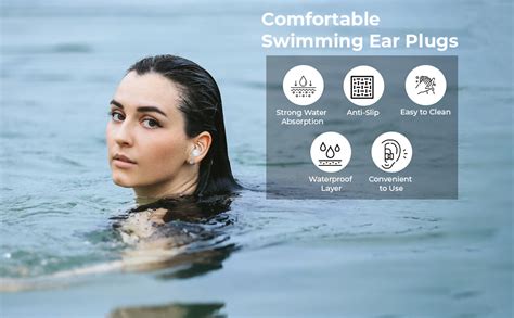 PROBEROS 1 Pair Ear Plugs for Swimming Sleeping Flight Travel, 3-Layer ...