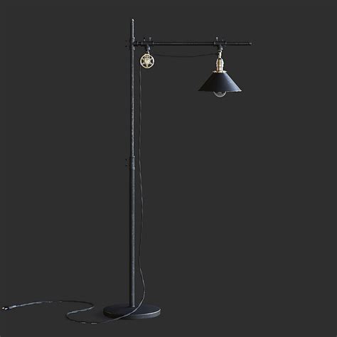 Industrial Style Floor Lamp - 3D Model by fusemesh