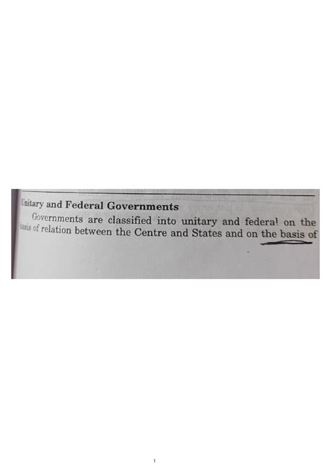 Unitary - Unitary Government According to Prof. Finer, unitary ...