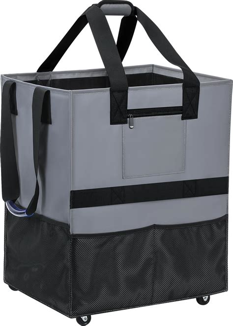 Amazon.com - TOJNMAKE Reusable Grocery Bag with Wheels, Shopping ...