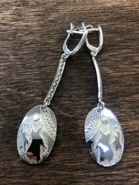 Серебряные якутские серьги Узор Утум BA - купить с доставкой по ...