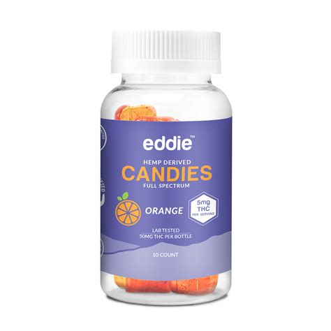 THC Hard Candy Edibles | Orange | Eddie Hemp