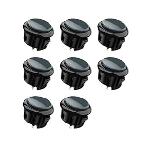 8 pcs SANWA OBSF-30 Original Push Button 30mm – for MAYFLASH F300 F500 ...