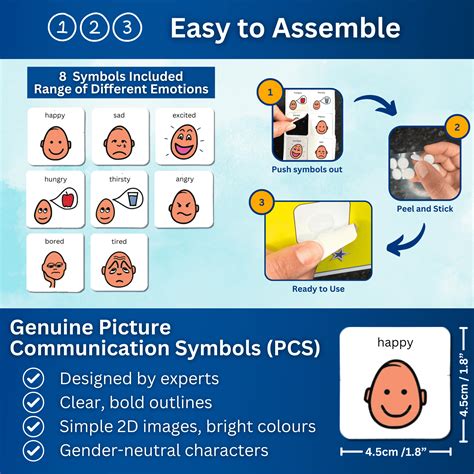 Autism Supplies And Developments Emotions / Feelings Board Chart – with ...