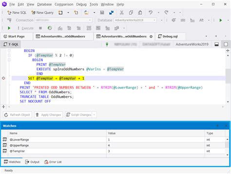 Image result for How to Debug a Procedure in SQL