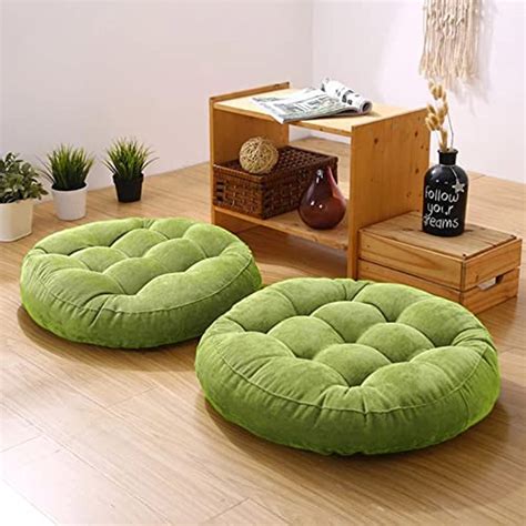Round Floor Cushions Mehandi – The Purple Tree