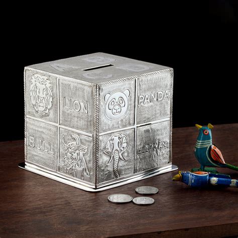 SILVER PLATED PIGGY BANK – Code Silver