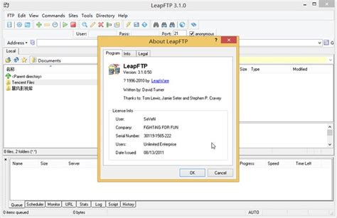 LeapFTP 3.1.0.50 注册码 | 软钥