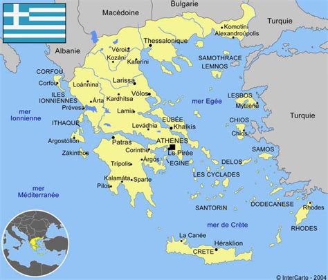 Map of Greece cities: major cities and capital of Greece