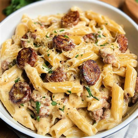 Amazing Sausage Alfredo Pasta for a Delicious Dinner Delight