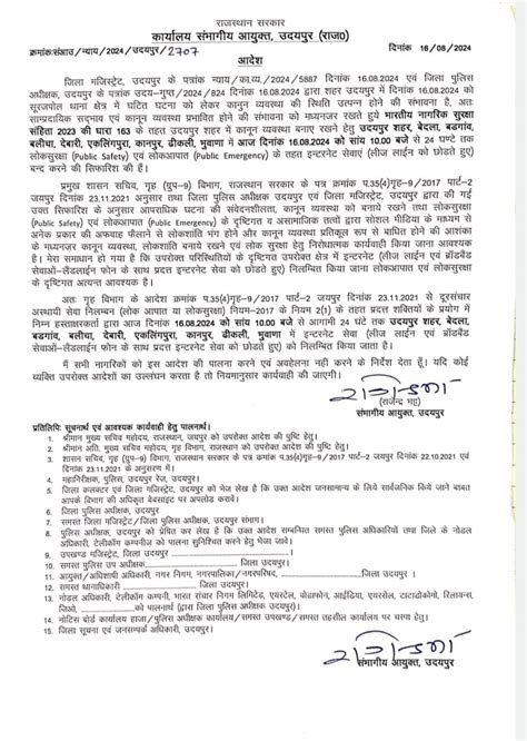 उदयपुर में उपद्रव के बाद धारा 163 लागू, इंटरनेट बंद... स्कूली छात्रों ...