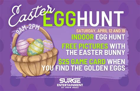 Easter Egg Hunt at Surge Entertainment, 220 Mane Street, West Monroe ...