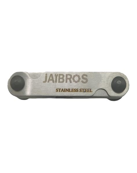 JAIBROS radius gauge 1 mm to 7 mm in stainless steel white finish pack ...