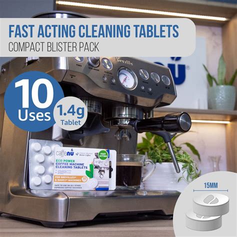 Caffenu® Sage/Breville Power Cleaning Tablets (10 Tabs x 1.4g)- Compat ...