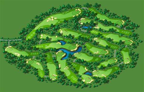 Golf Course Map Poster 的图像结果