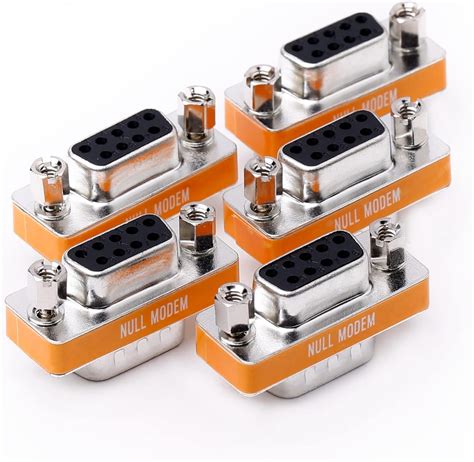 Arnorin Buy Slimline DB9 Null Modem Adapter 5 Pack at Ubuy India