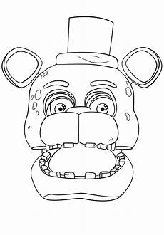 Freddy Portrait Fnaf Coloring Page Scribblefun Free Photos