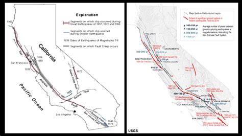 Northern California Earthquake Fault Line Map