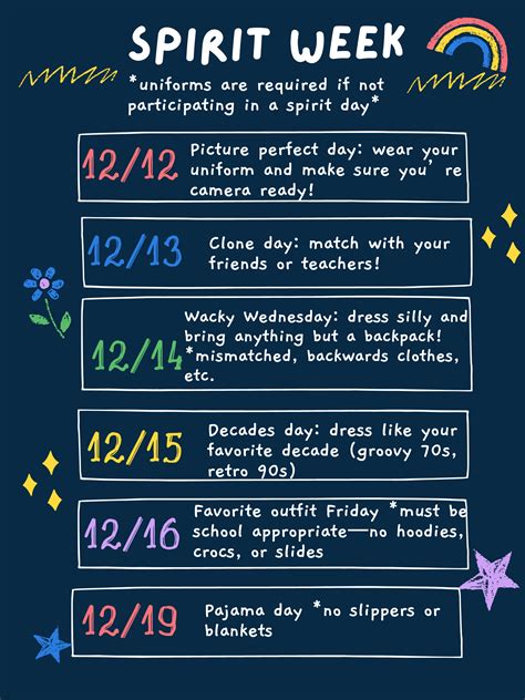 Spirit Week Ideas