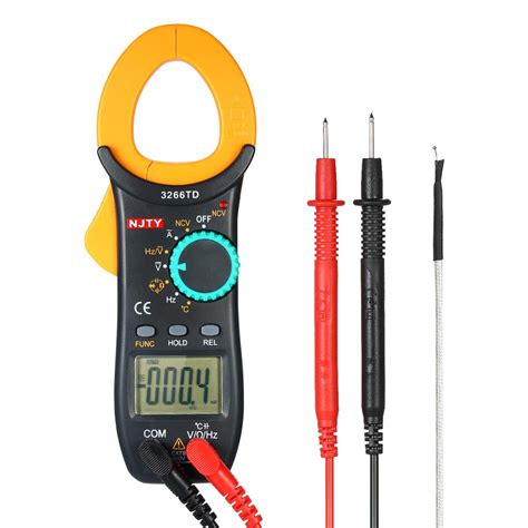 Festnight NJTY Digital Clamp Meter 4000 Counts Multimeter with NCV Test ...