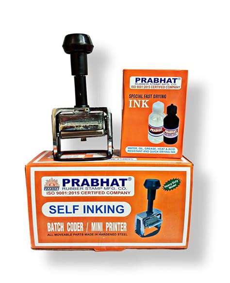 Prabhat Rubber Stamp Mfg. Co. Batch Printing (Coding) Machine (Batch NO ...