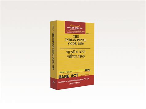 The Indian Penal Code, 1860 (AIBE) Diglot – Commercial Law Publishers