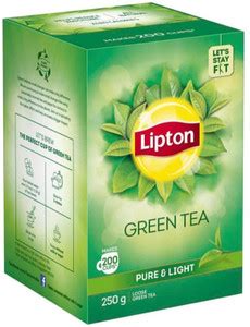 Lipton GREEN TEA PURE AND LIGHT 250 GM Green Tea Box Price in India ...