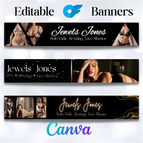 Onlyfans Desktop Customizable Banner, Social Media Banner, Onlyfans Promo Template, Use for ...
