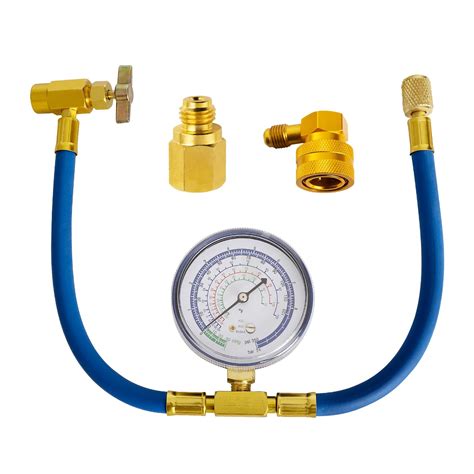 Belleone R134a Refrigerant Recharge Kit, AC Recharge Hose Kit with ...