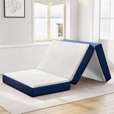 Milliard Tri Folding Memory Foam Mattress with Washable Cover Queen (78 ...
