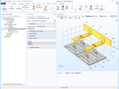 LiveLink™ for PTC Creo Parametric™ Updates - COMSOL® 5.4 Release Highlights