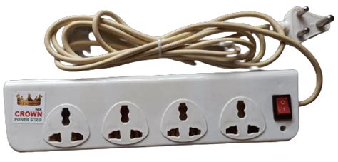 4 Socket Extension Box with 18ft Wire