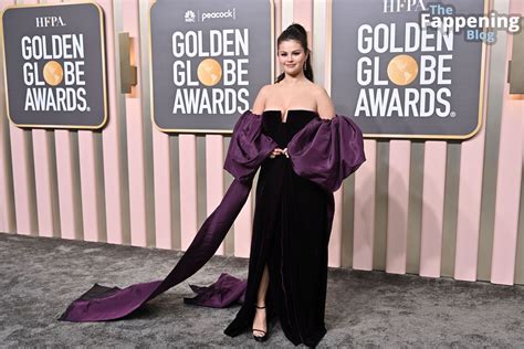 Selena Gomez Shows Off Her Sexy Boobs at the 80th Annual Golden Globe Awards (78 Photos ...