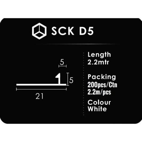 Jual Tali air / Door Frame kusen SCK D5 W UPVC PVC - 10 pcs - Kab ...